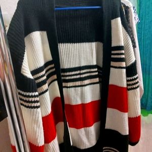 Drape oversized  fit Cardigan